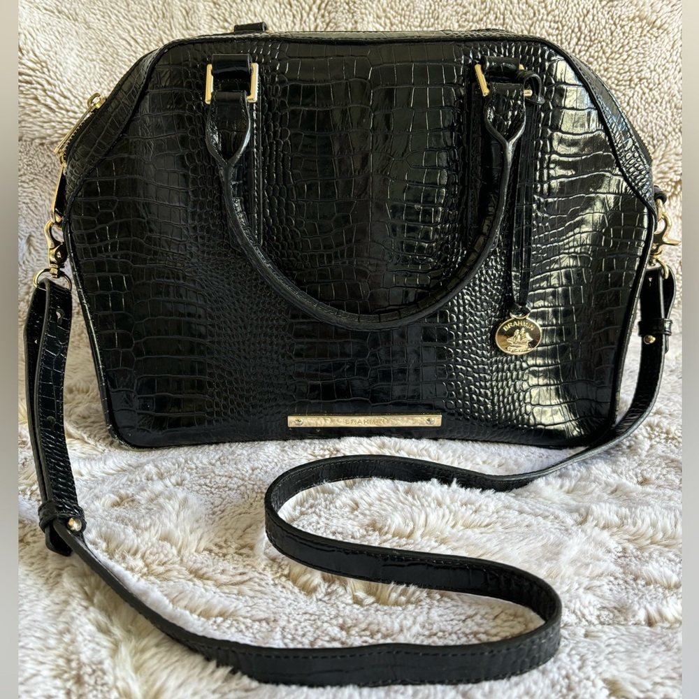Brahmin Faux Crocodile Purse